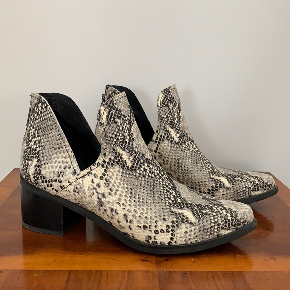 Blondo Snakeskin Booties